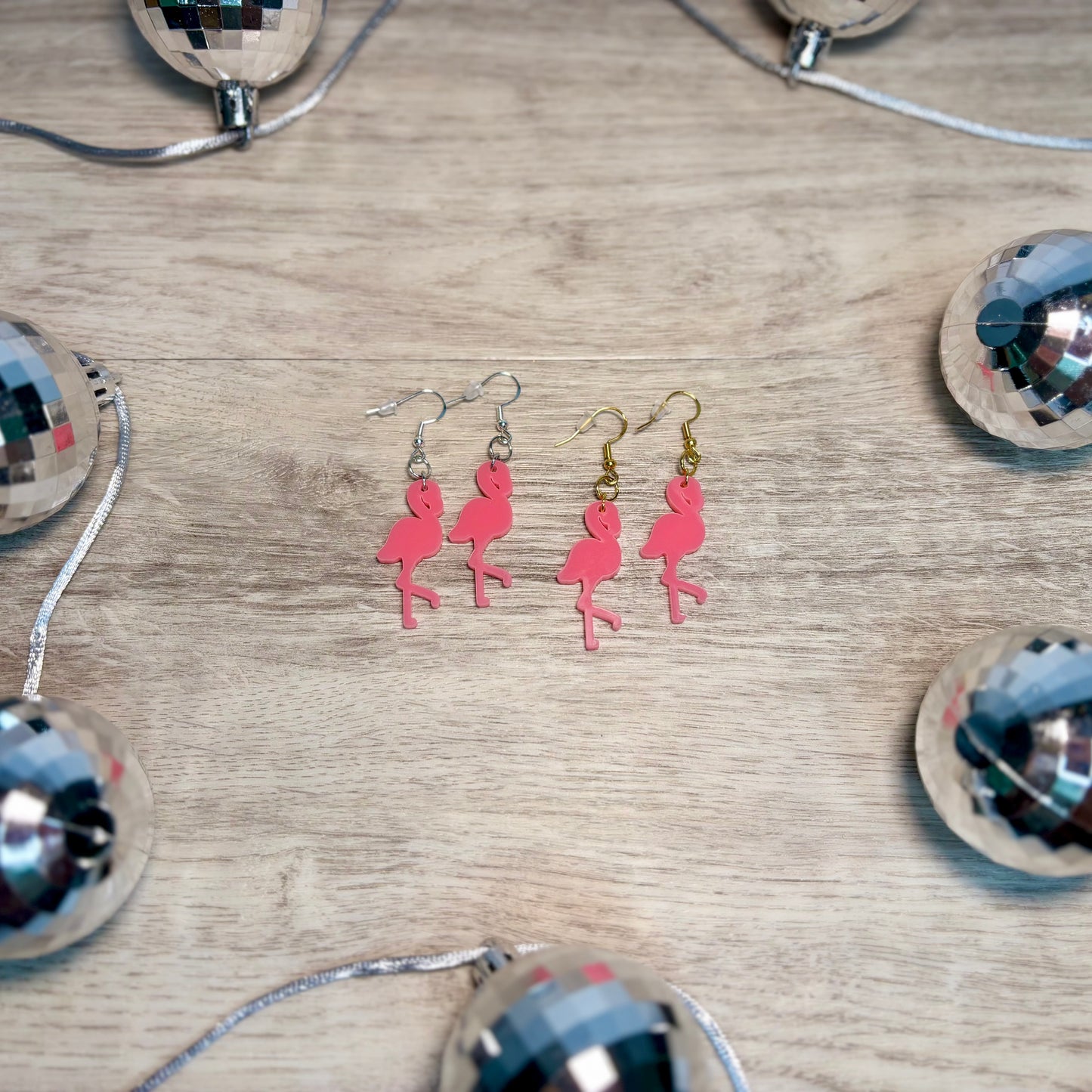 Flamingo Dangles - Acrylic Earrings