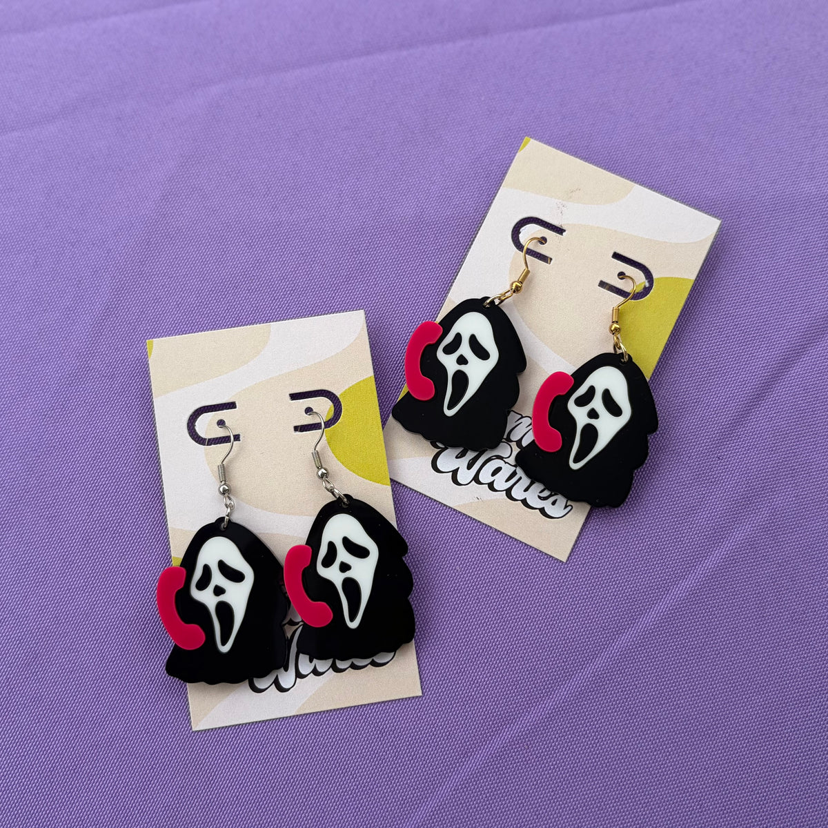 “You Hang Up First” Dangle - Acrylic Earrings