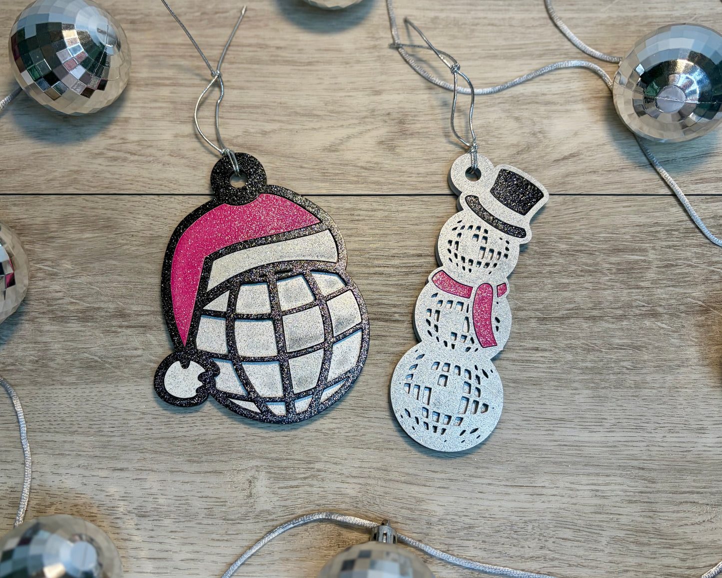 Disco Theme - Wood Ornament