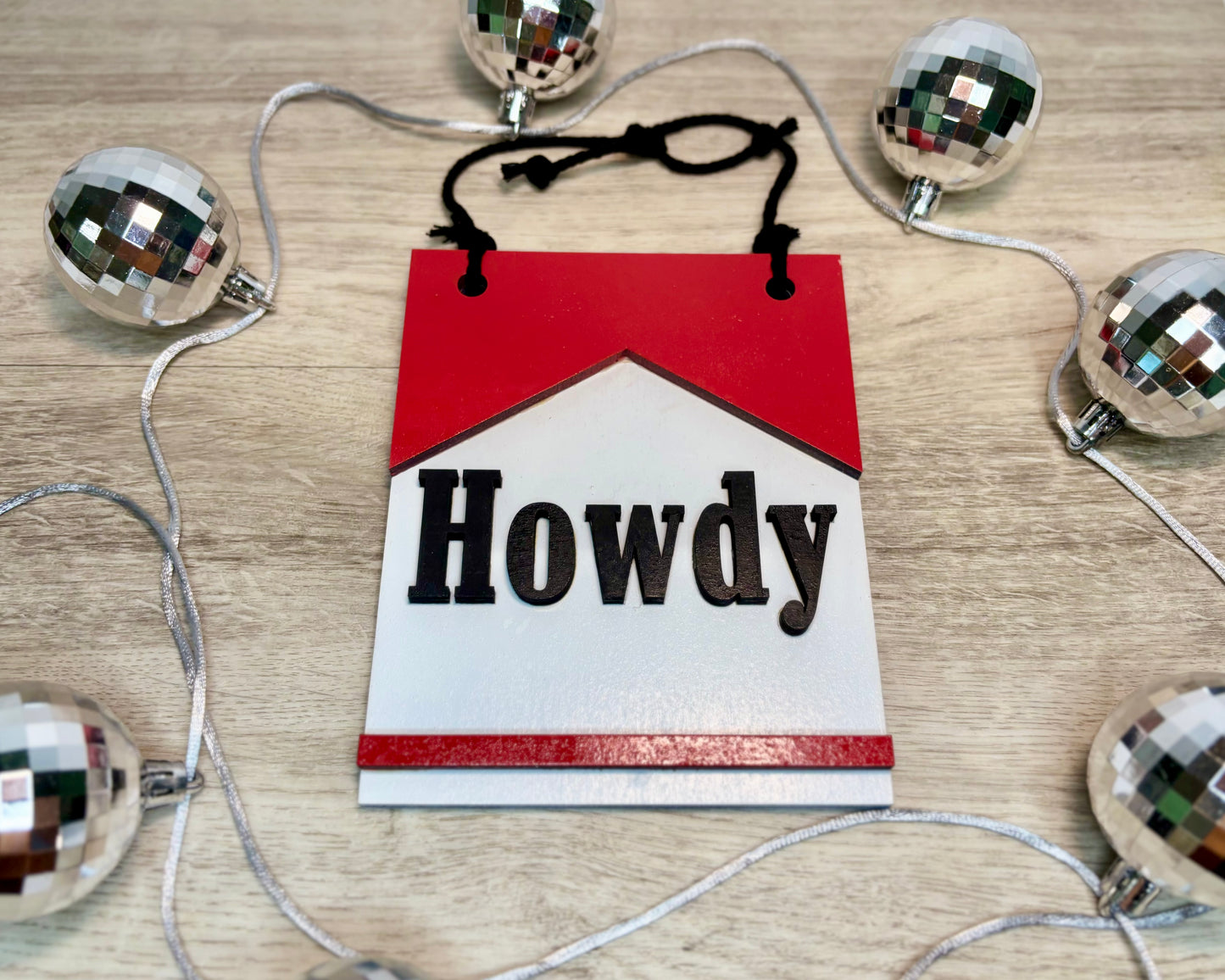 Howdy Reds Hanging Sign - Wall Decor