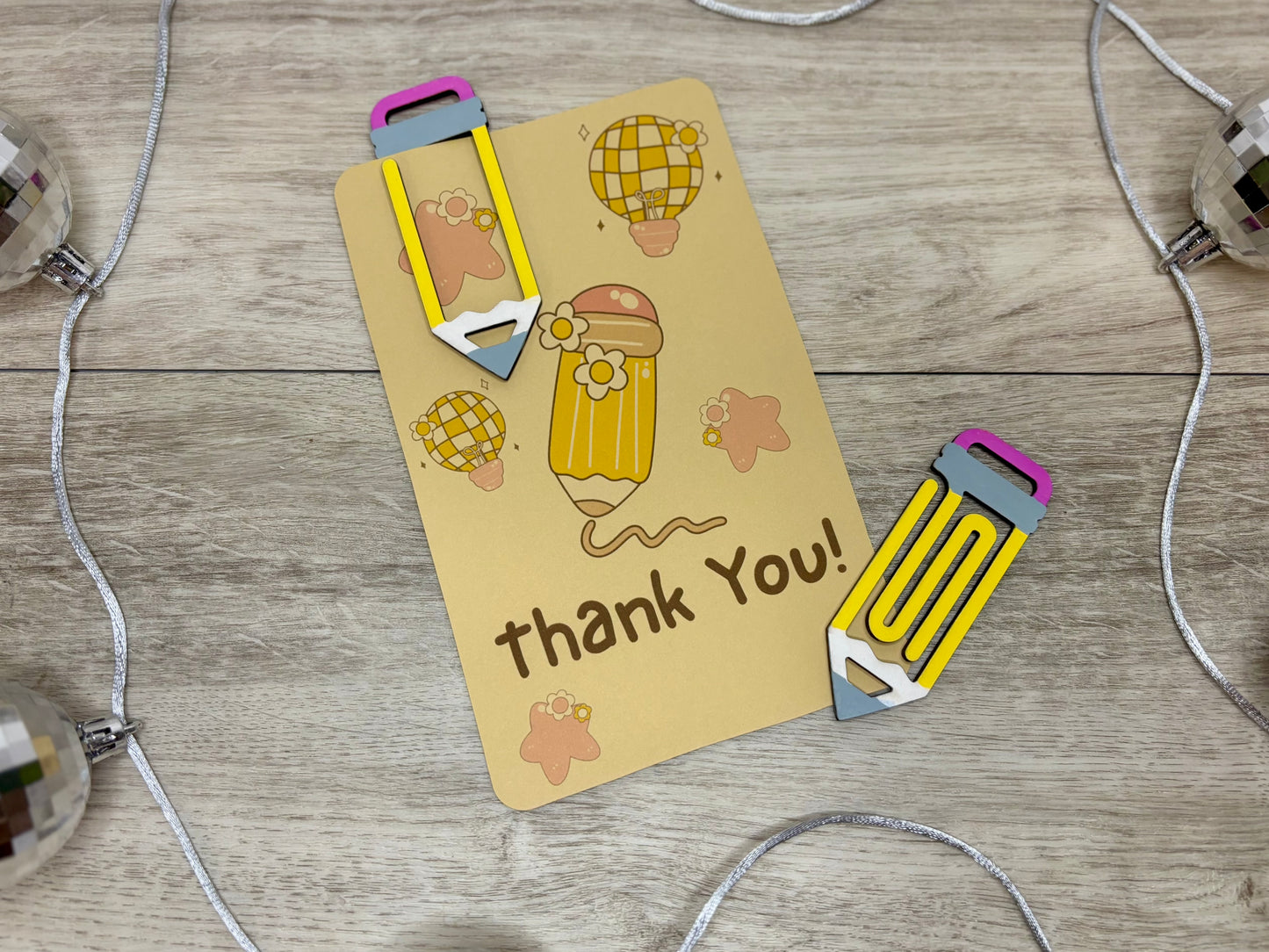 Pencil Shape Bookmarks - Set of 2