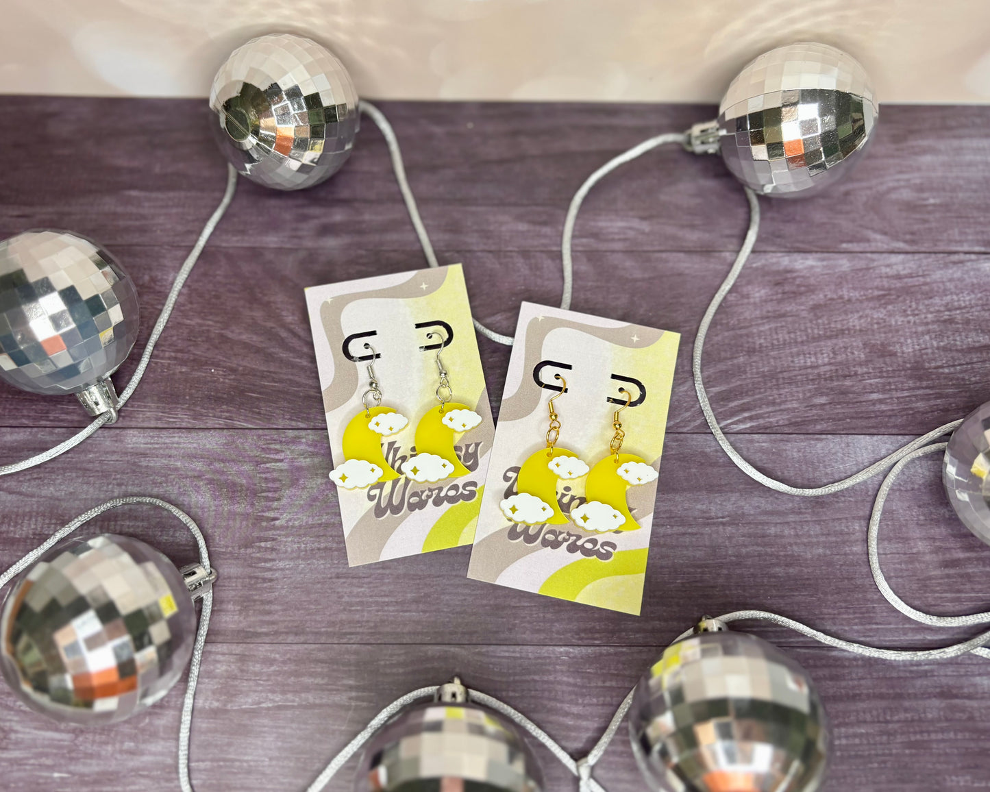 Mystic Moon Dangles - Acrylic Earrings