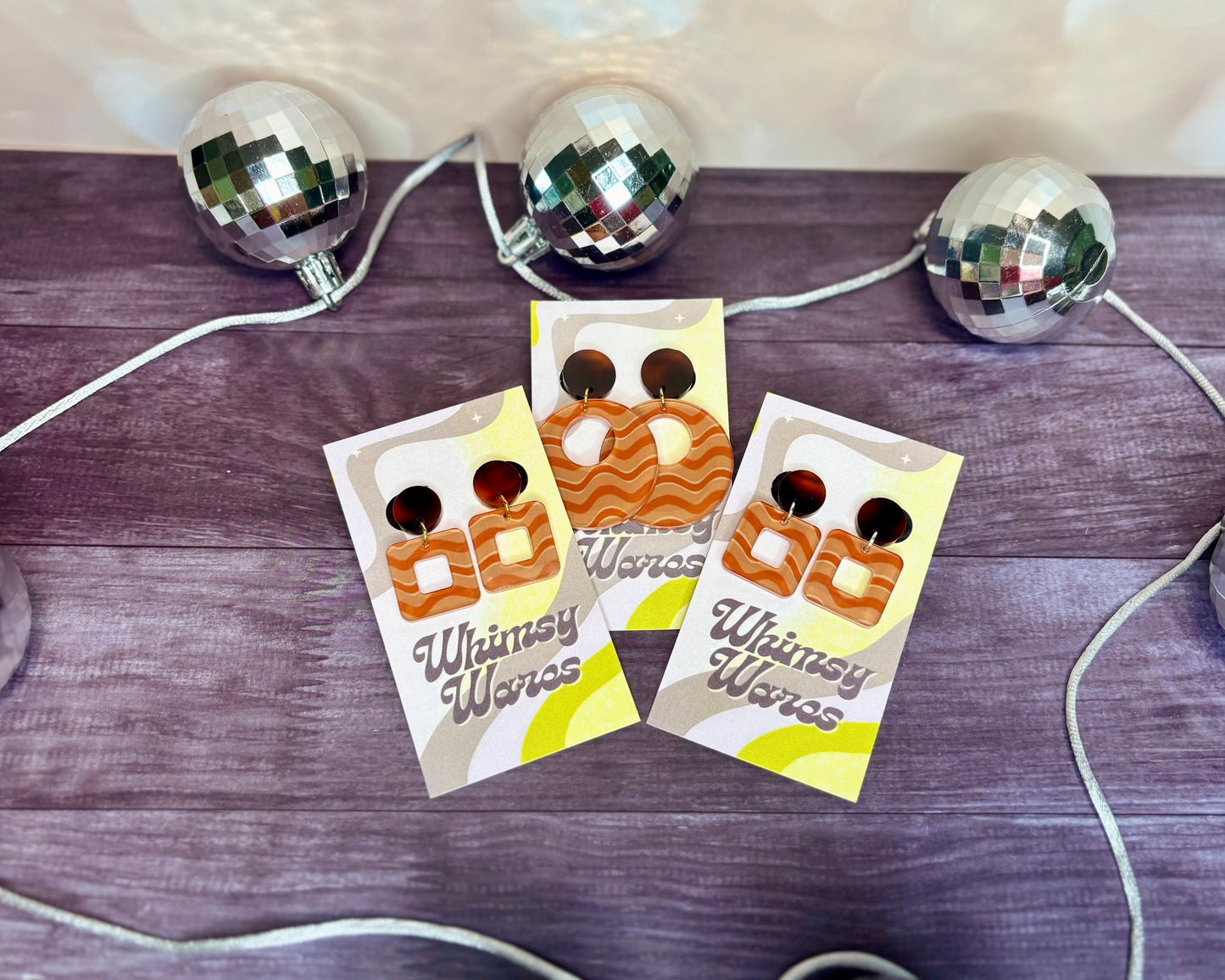 Totally Terracotta - Acrylic Earrings