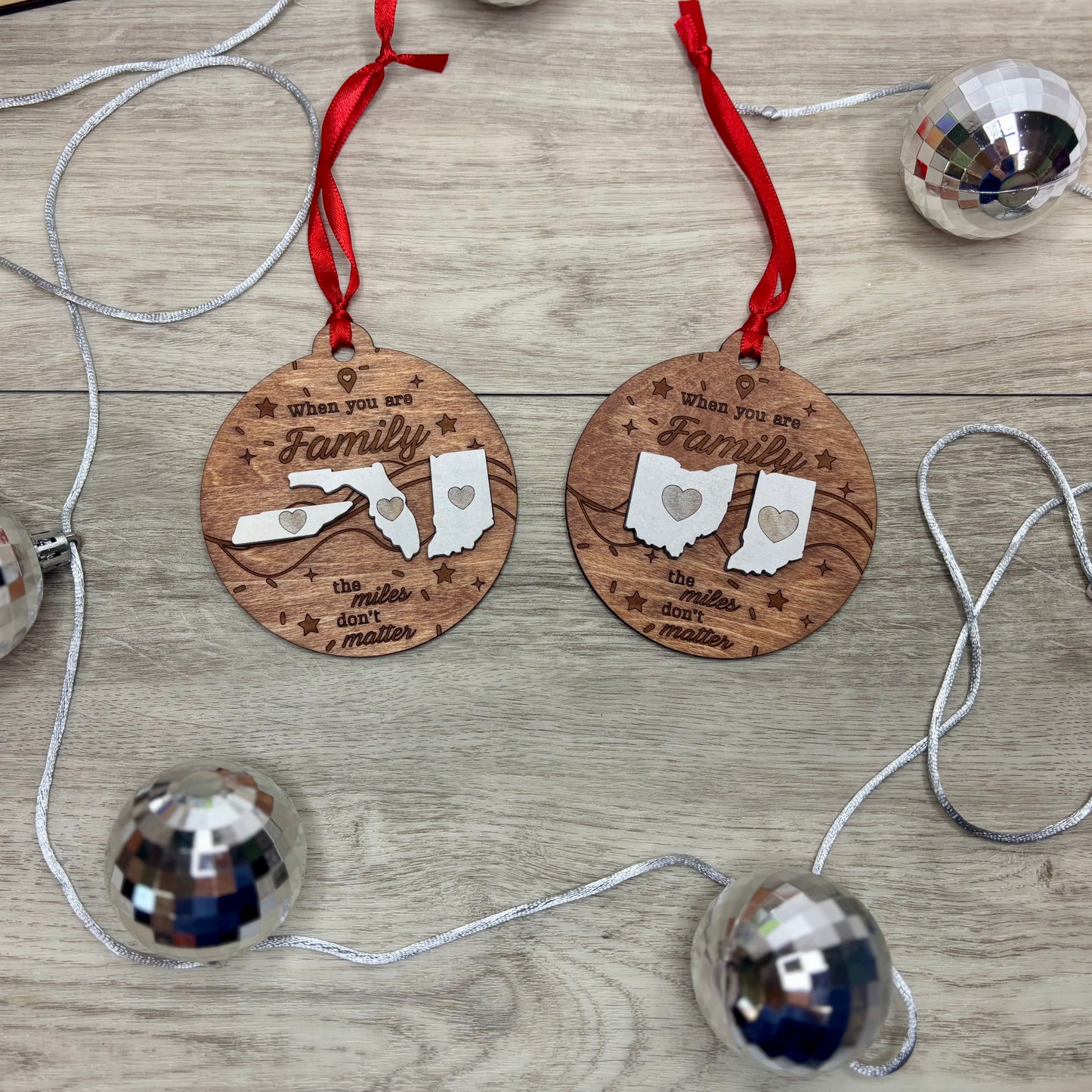 Custom Miles Don’t Matter Ornament