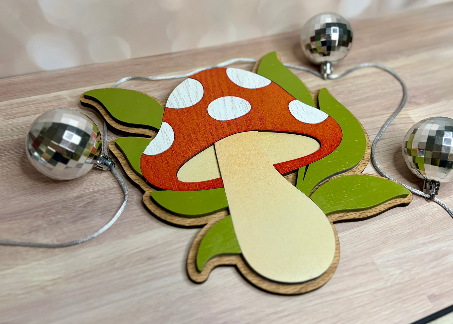 “Mushroom Leaves” - Wall Decor