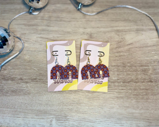 Purple Punch Arch Dangles - Acrylic Earrings