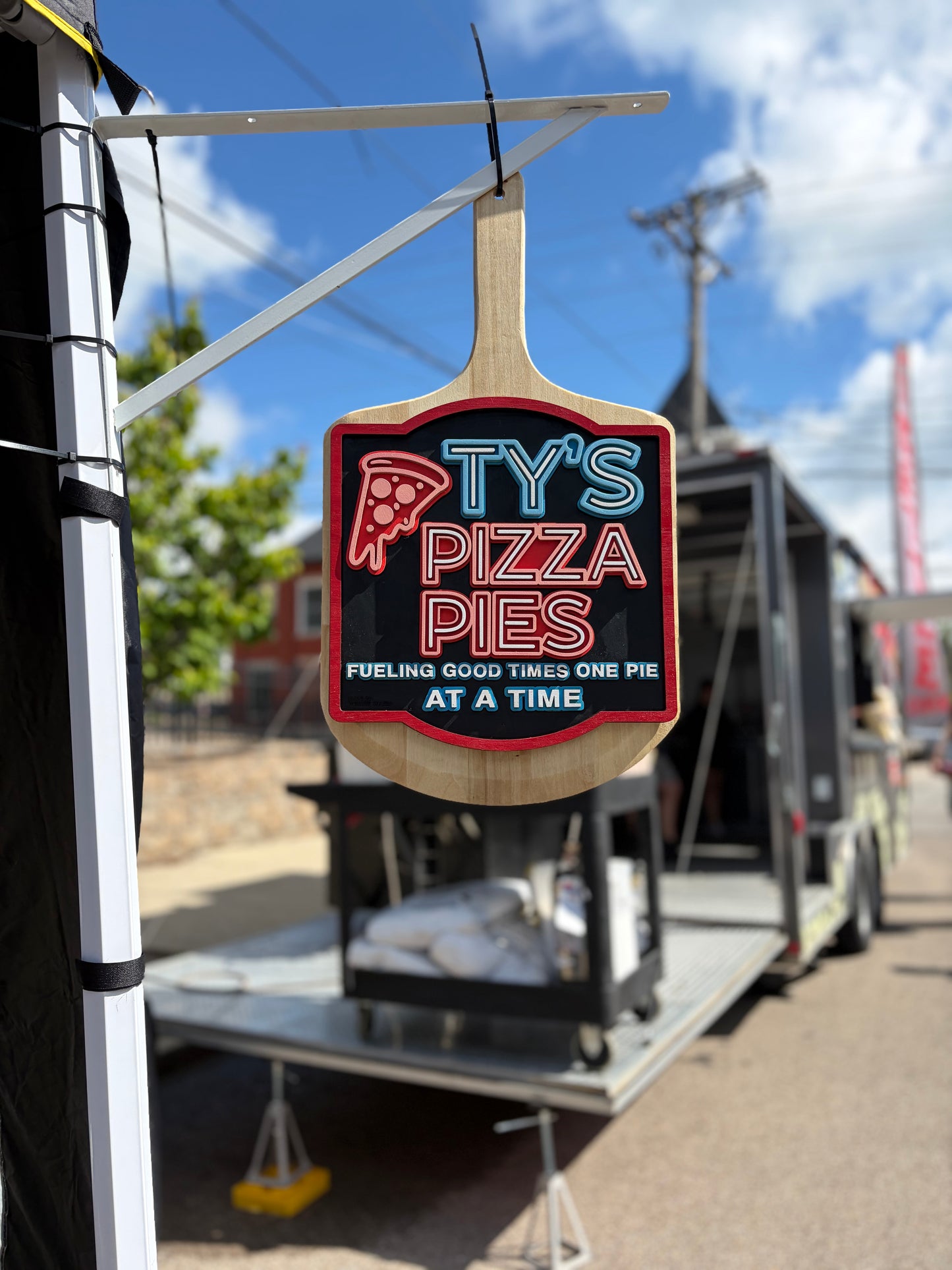 Ty’s Pizza - Custom Vendor Sign