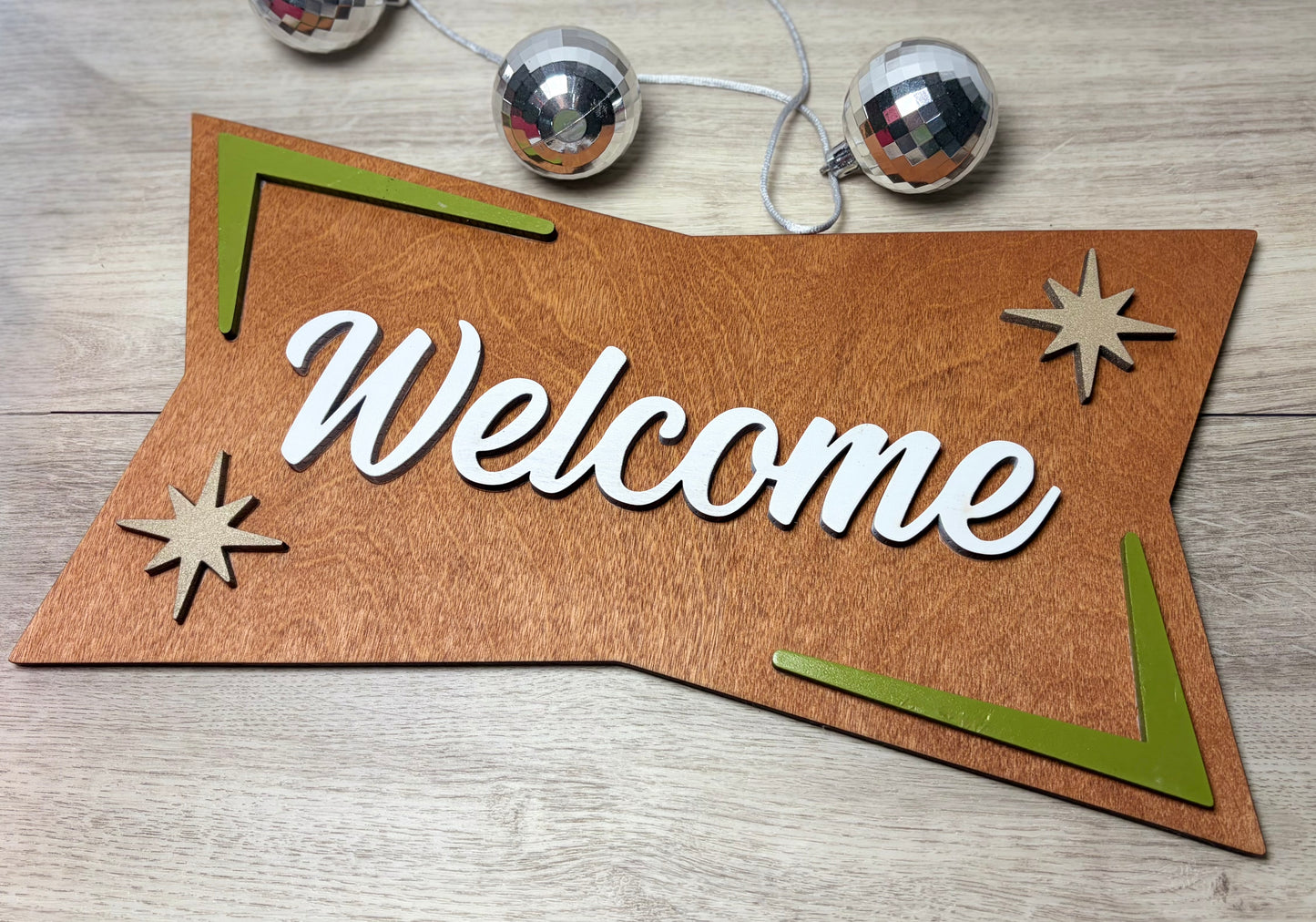 Mid Century Welcome Sign - Wall Decor