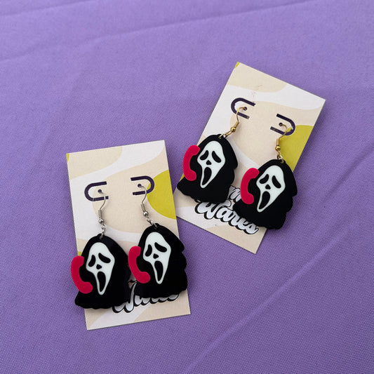 “You Hang Up First” Dangle - Acrylic Earrings
