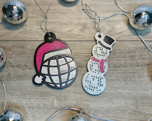 Disco Theme - Wood Ornament
