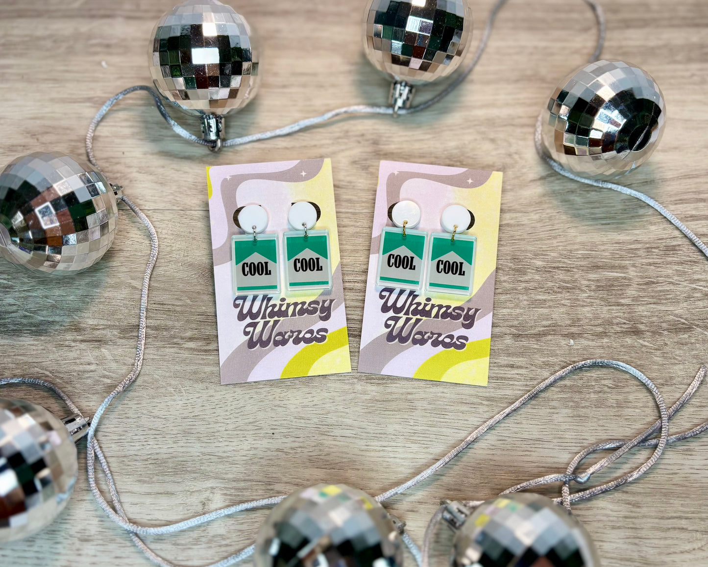 Cool Burn Drop Dangles - Acrylic Earrings