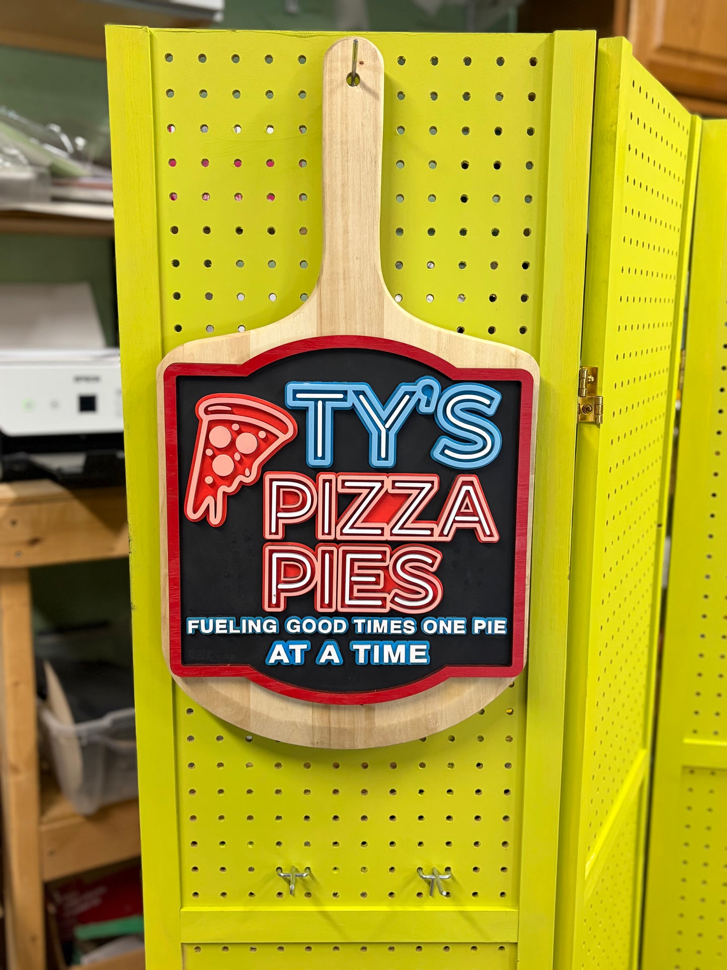 Ty’s Pizza - Custom Vendor Sign