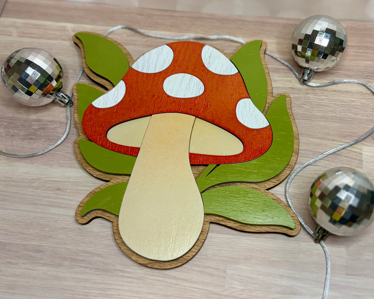 “Mushroom Leaves” - Wall Decor