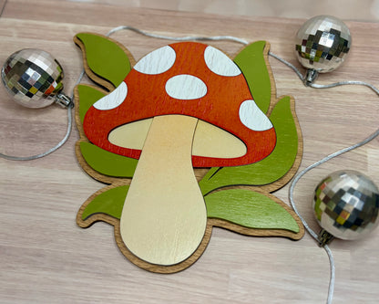 “Mushroom Leaves” - Wall Decor
