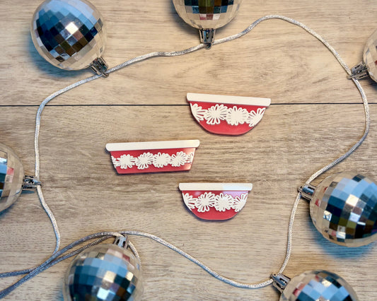Pink Pyrex Magnet Set - Acrylic Magnets
