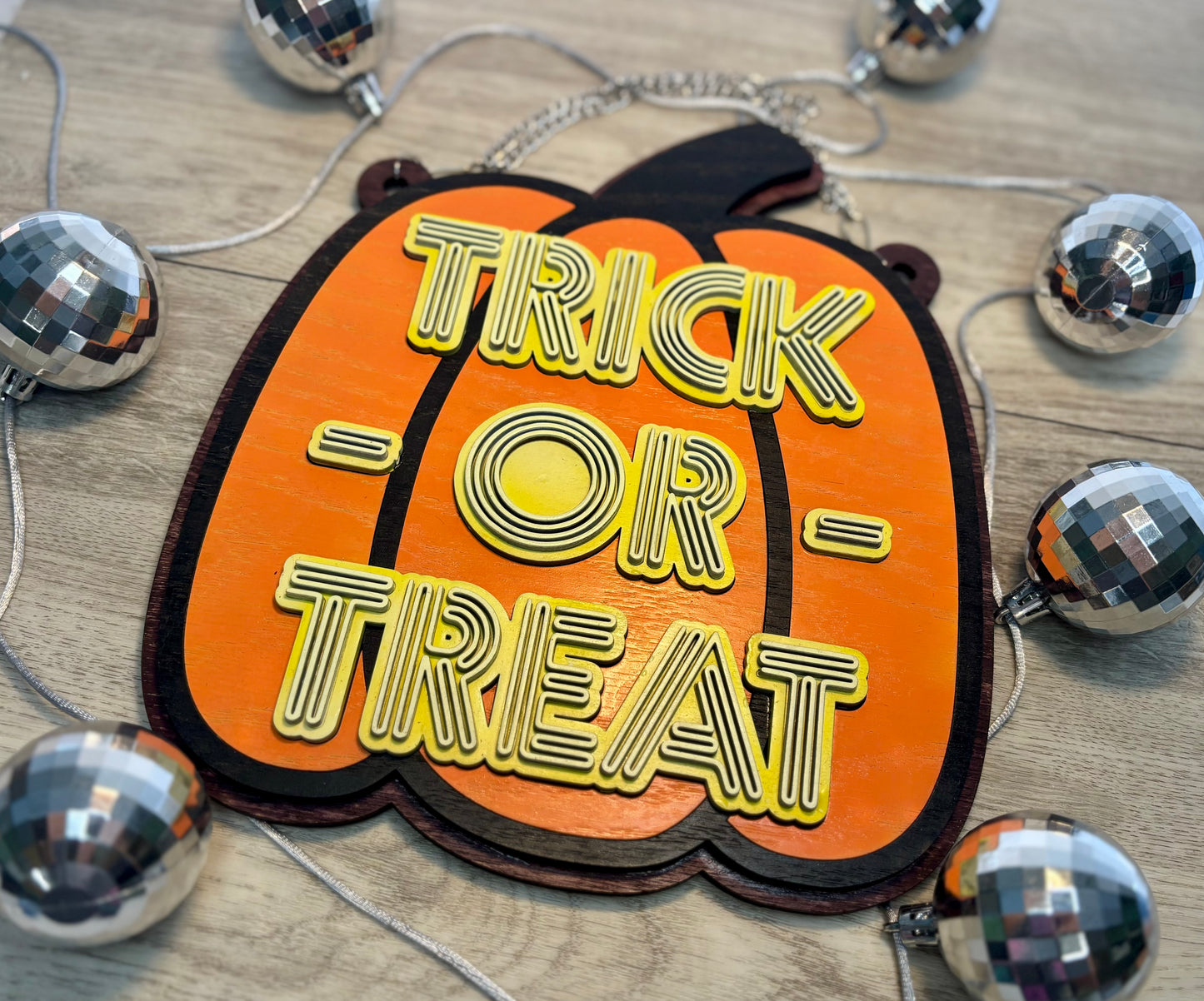 Trick or Treat Hanging Sign - Wall Decor
