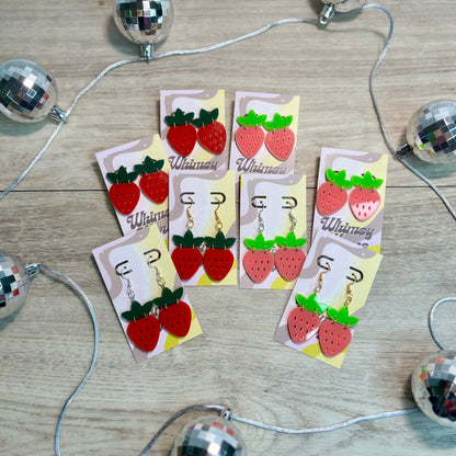 BERRY Cute Double Dangles - Acrylic Earrings