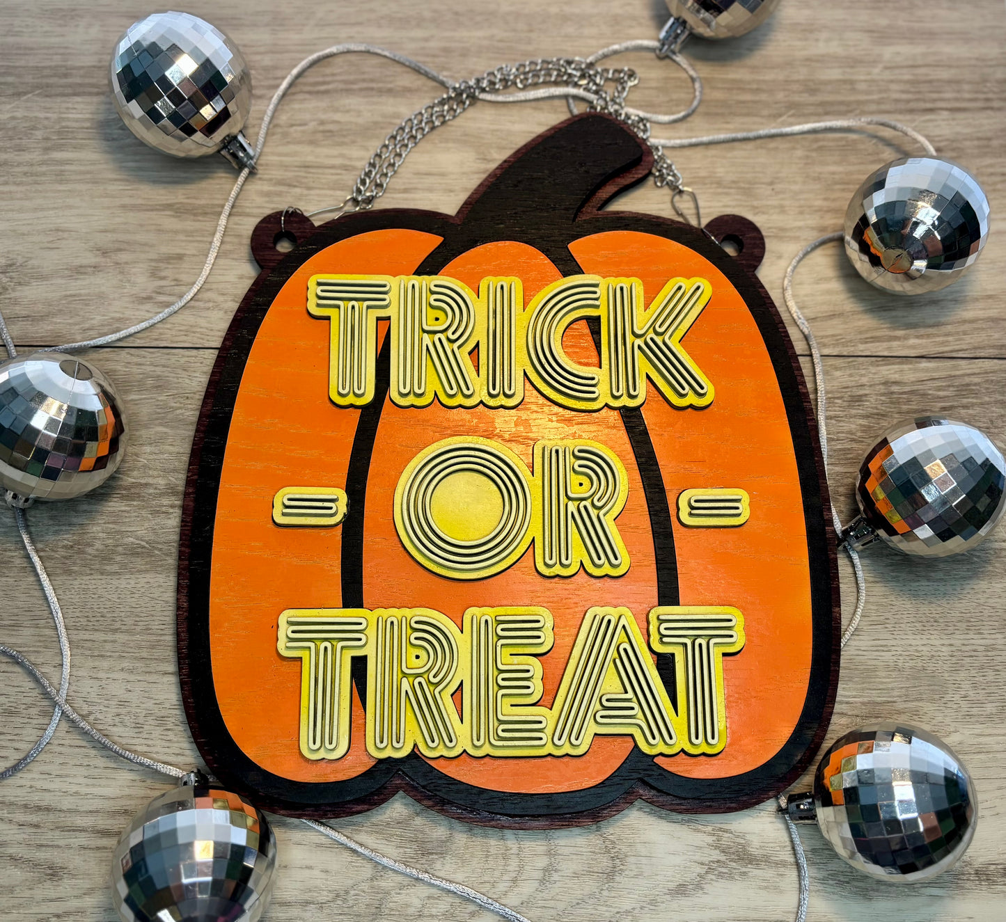 Trick or Treat Hanging Sign - Wall Decor