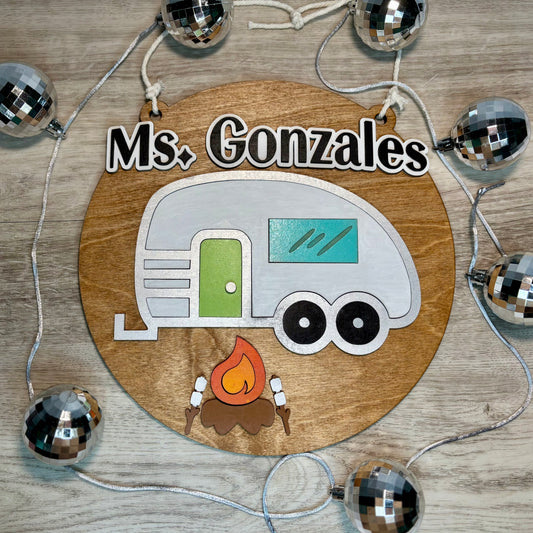 Custom Sign - Camping Theme