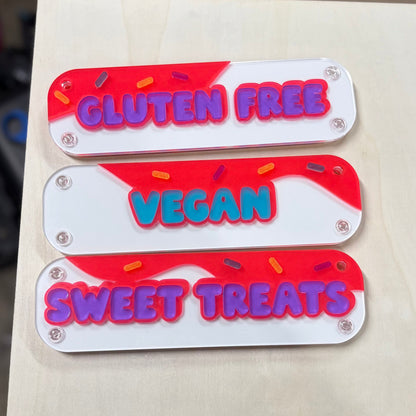 Monster Baby Donuts - Custom Light Up Acrylic Sign