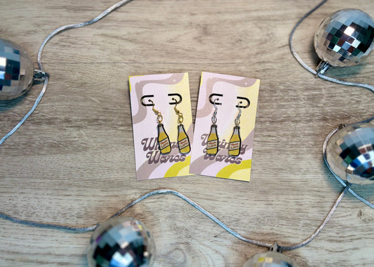 “That’s Life” Beer Dangles - Acrylic Earrings
