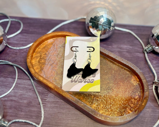 Custom Dog Silhouette Dangles - Acrylic Earrings