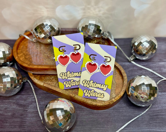 Valentine Dainty Dangles - Acrylic Earrings