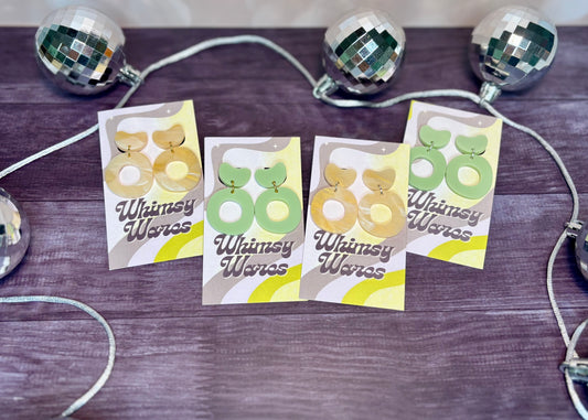 Aesthetically Abstract Drop Dangles - Acrylic Earrings