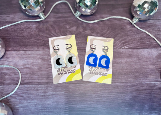 Dreamy Arch Huggies - Acrylic Earrings