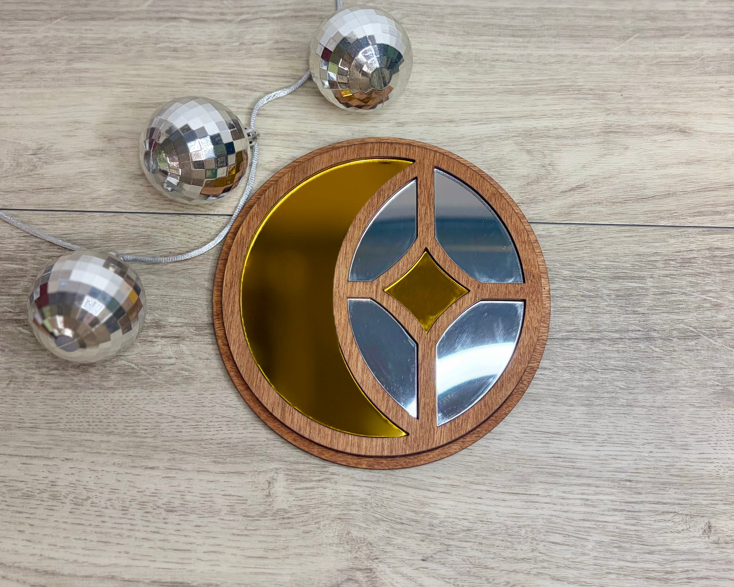 Moon & Star Mini Mirror - Wall Decor
