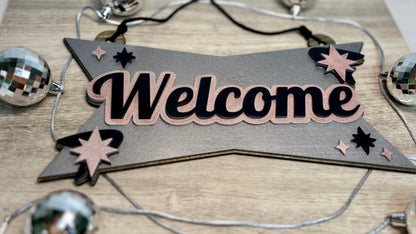 Hanging Welcome Sign - Wall Decor