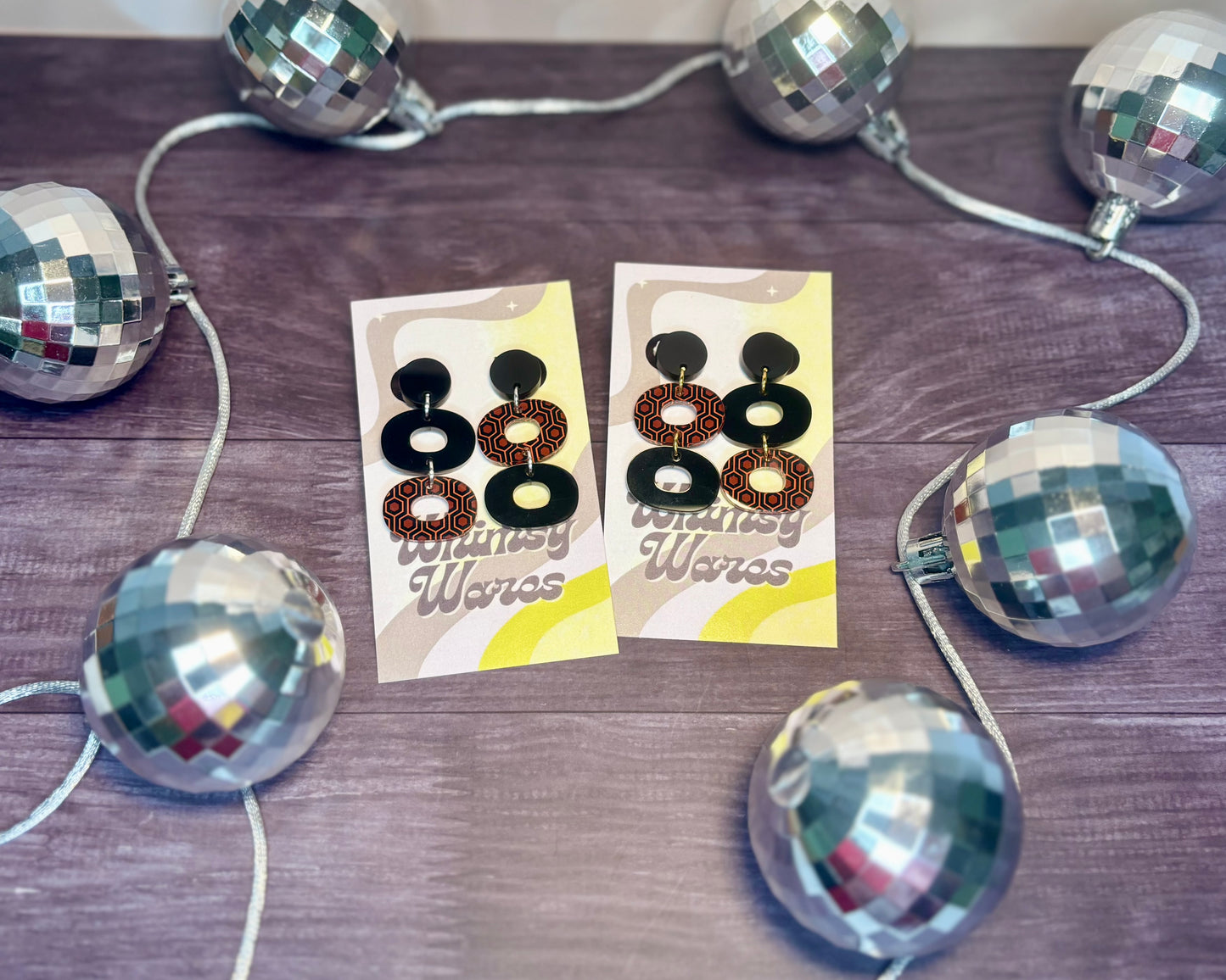 REDRUM Runner Drop Dangles - Acrylic Earrings