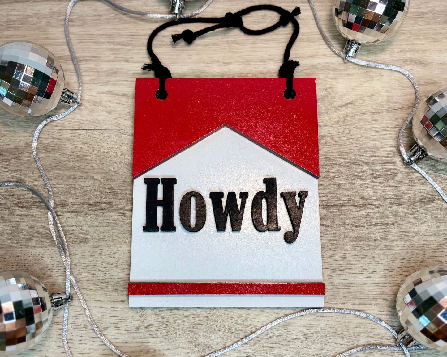 Howdy Reds Hanging Sign - Wall Decor