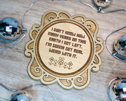 Engraved Cross Stitch Quotes - Wall Decor