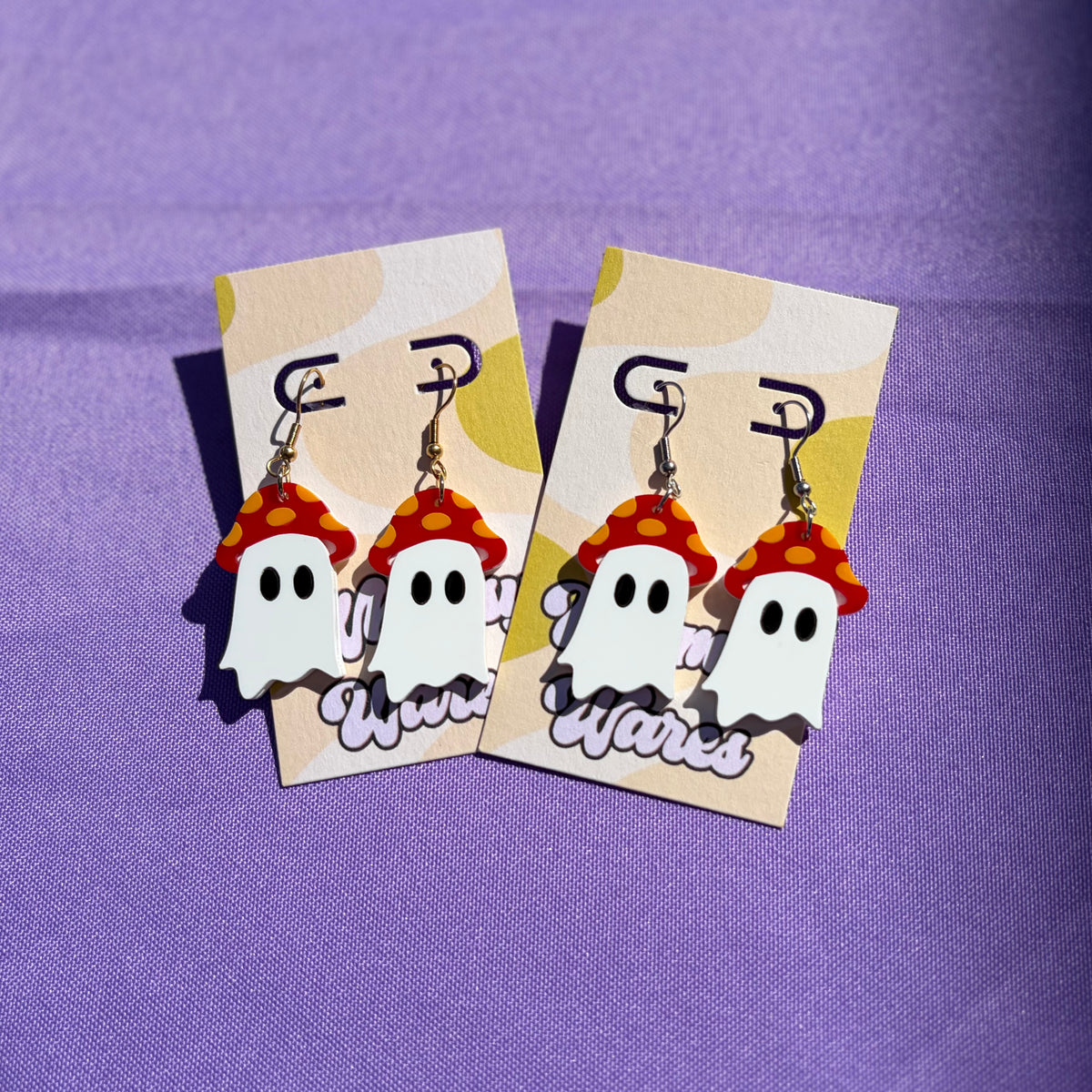 Mushy Ghosts - Acrylic Earrings