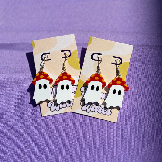 Mushy Ghosts - Acrylic Earrings