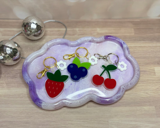 Flowery Fruit Bag Charms