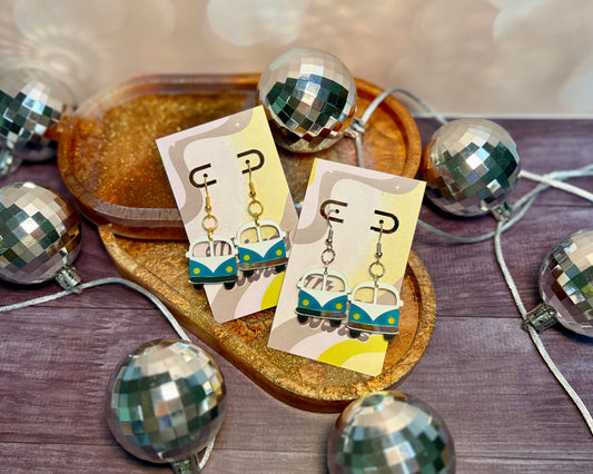 Whimsy Wagon Dangles - Acrylic Earrings