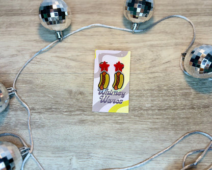 Rocket Dog Drop Dangles - Acrylic