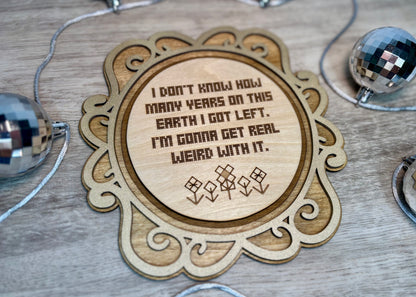 Engraved Cross Stitch Quotes - Wall Decor