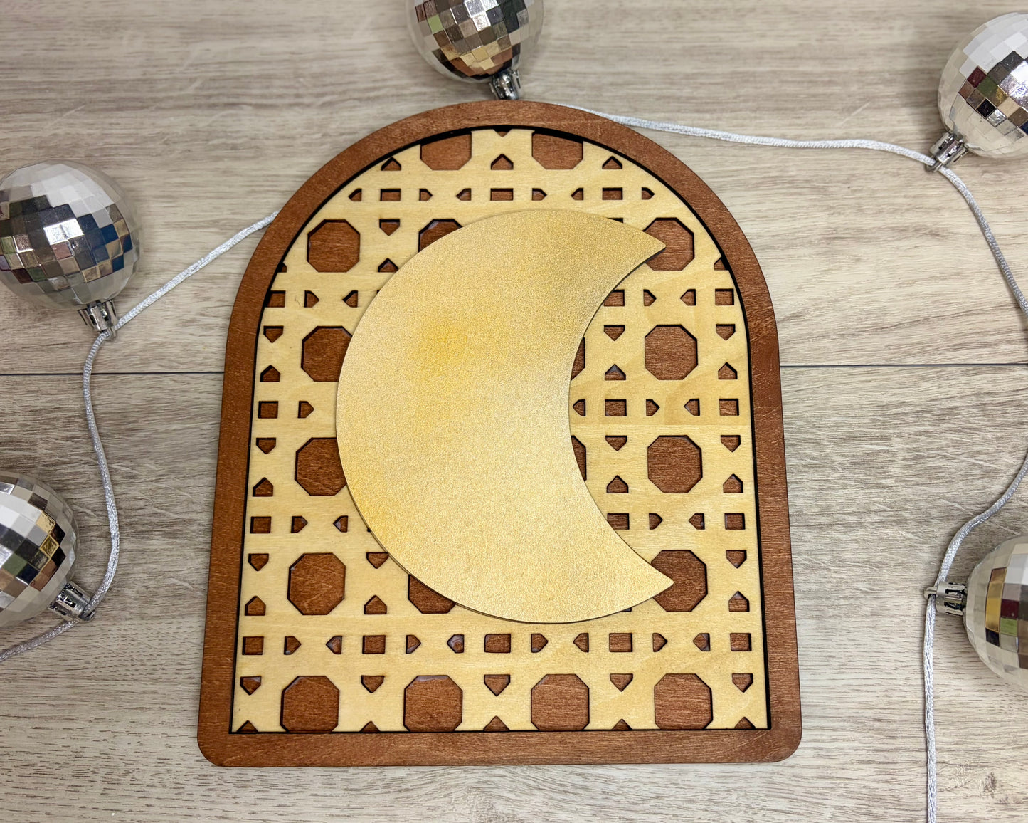 Sun & Moon Rattan Arch Set - Wall Decor