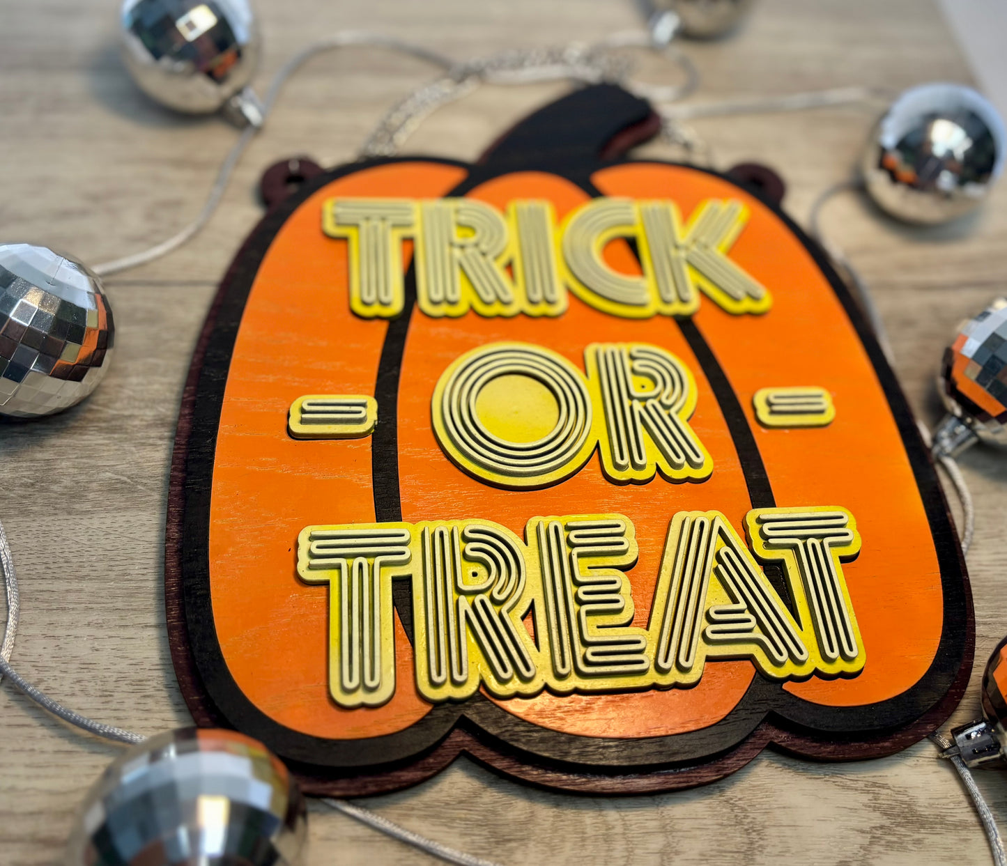Trick or Treat Hanging Sign - Wall Decor