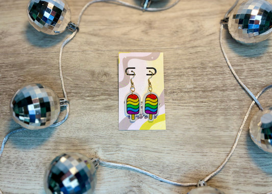 Custom - Rainbow Cool Treats Dangles - Acrylic Earrings