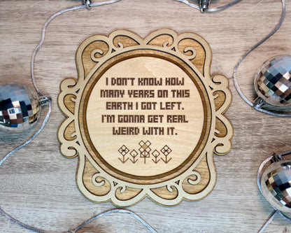 Engraved Cross Stitch Quotes - Wall Decor