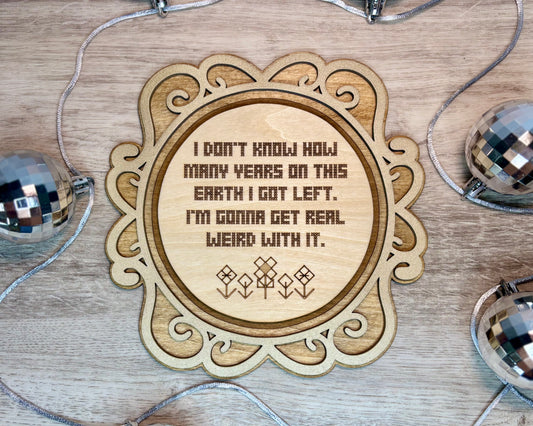 Engraved Cross Stitch Quotes - Wall Decor
