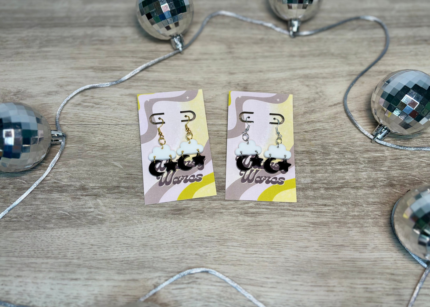 Dreamy & Stormy Cloud Drops & Dangles - Acrylic Earrings