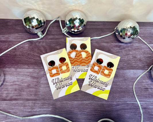 Totally Terracotta - Acrylic Earrings