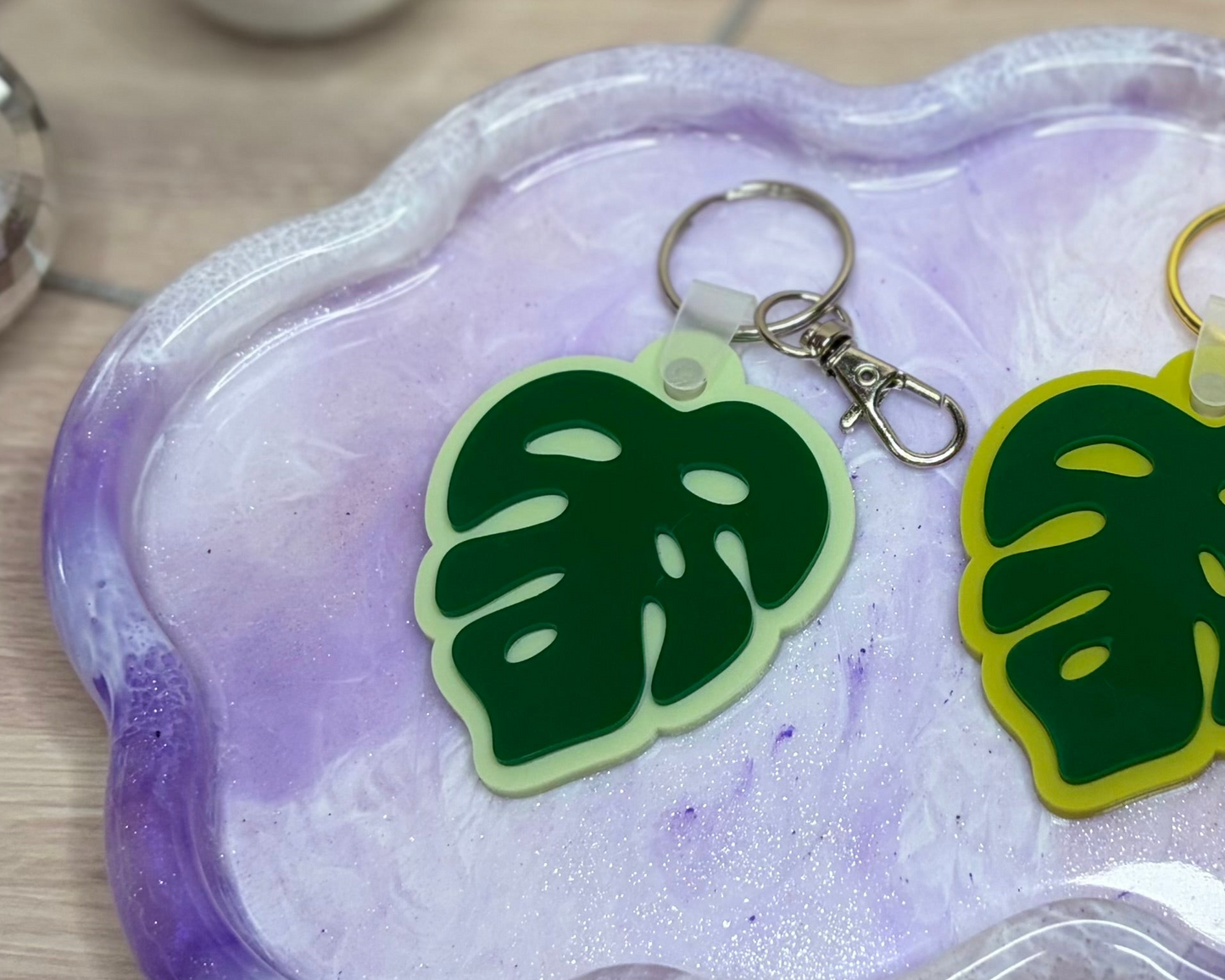 Monstera Leaf Bag Charms