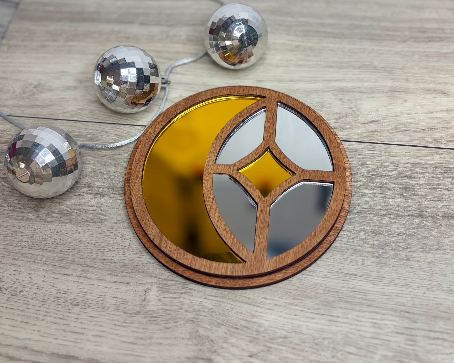Moon & Star Mini Mirror - Wall Decor