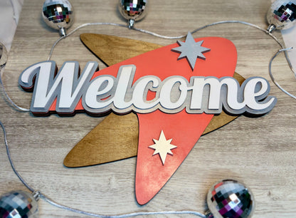 Boomerang Welcome Sign - Wall Decor